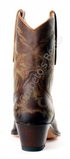 5300 Judy Mad Dog Tang | Sendra womens greased brown low cowboy boots