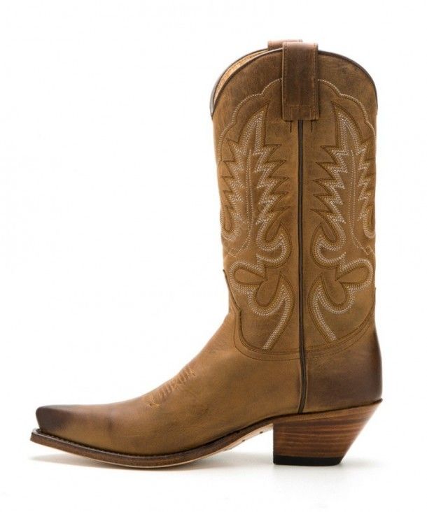 5335 Cuervo Floter Ours Usado Marrón | Sendra womens greased brown leather high heel cowboy boots