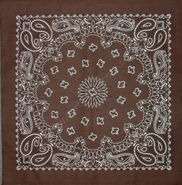 Brown paisley bandana for line dancing. Your new cheap price brown western scarf awaits you at our online store.