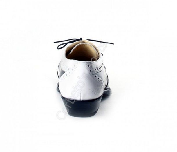 6241 JC Florentic Negro-Garduña Blanca | Zapato Sendra para hombre combinación piel blanca y negra