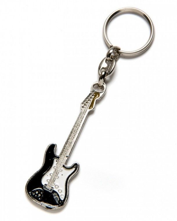 Buy right now at our online store this classic rock electric guitar keyring and other accessories and clothing for rockers and rockabillies.