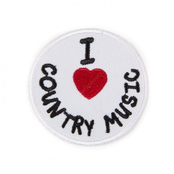 67-CB002 | I Love Country Music round patch