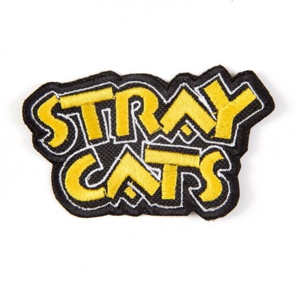 Parche rockabilly logo clásico bordado Stray Cats