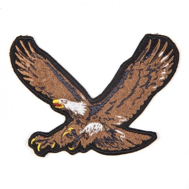 Flying eagle in attack biker patch