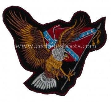 Eagle with Confederate flag patch