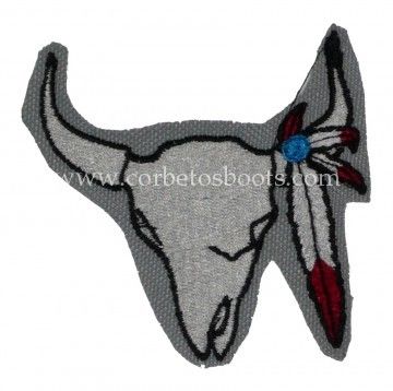 Cow skull patch