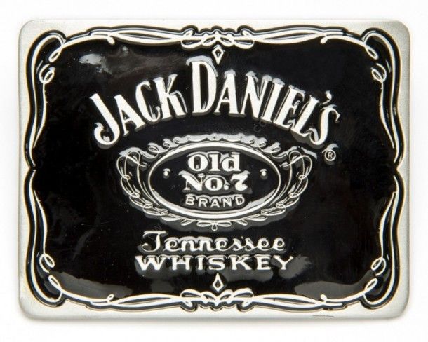 Hebilla oficial etiqueta whisky Jack Daniel