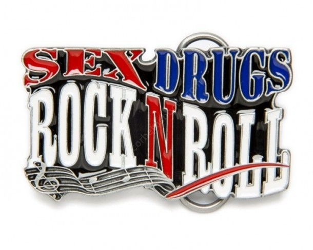 Famous Rock and Roll saying unisex belt buckle