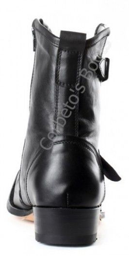 7453 Rolling Sedalin Negro | Sendra mens black ankle boots with zipper and rubber sole
