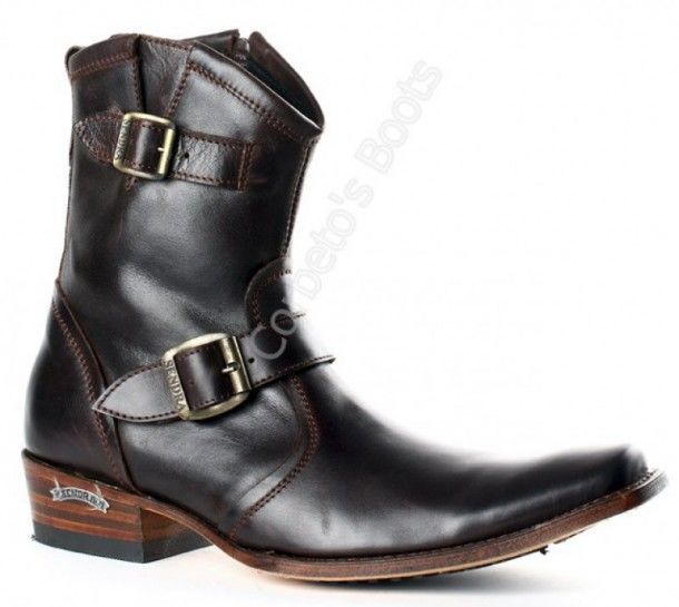 7453 Rolling Snowbut Marrón | Sendra mens brown ankle boots with zipper and rubber sole