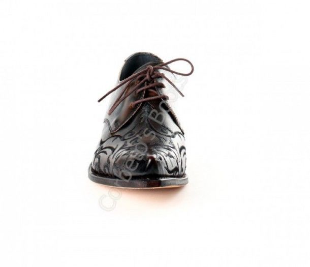 7650 Cuervo Britnes Flo Marrón | Sendra mens embroidered leather cowboy shoes