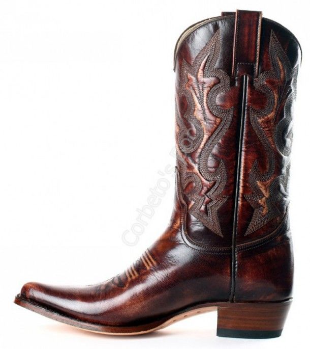 8589 Estrella Cabra Flora Libano | Sendra Boots womens goat skin mid calf cowboy boots