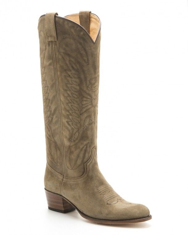 8840 Debora Old Martens Corda | Womens Sendra Boots knee high distressed brown suede boots