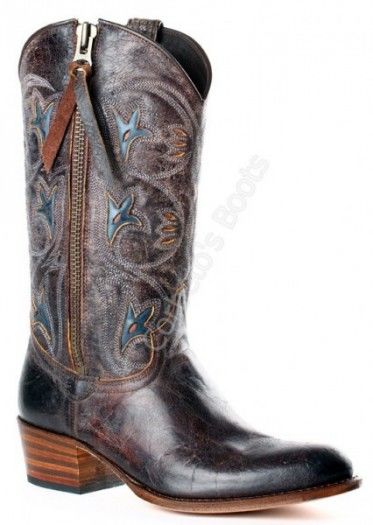 8976 Debora Barbados Quercia | Sendra Boots ladies round toe cowboy boot with zipper