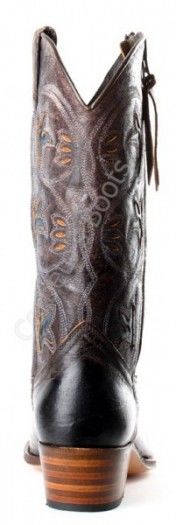8976 Debora Barbados Quercia | Bota cowboy Sendra Boots punta redonda con cremallera