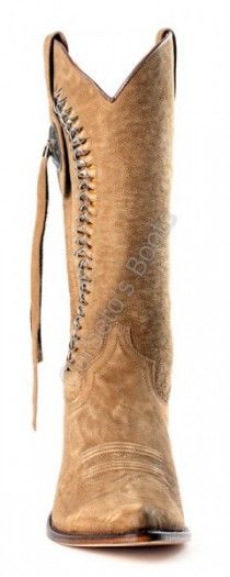 9506 Estrella Inca Oxido 498 | Ladies Sendra Boots beige cow leather cowboy boots