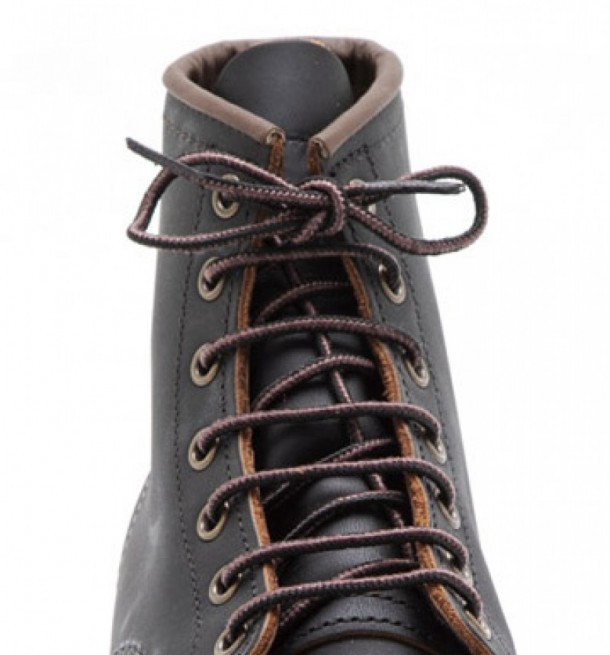 Buy online genuine Red Wing 48 Inches black and brown Taslan laces. Reference 97158 for Moc Toe, Iron Ranger and others.