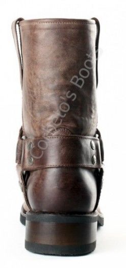 9754 Loren Vibrant Moro | Sendra Boots mid calf biker boots with rubber sole