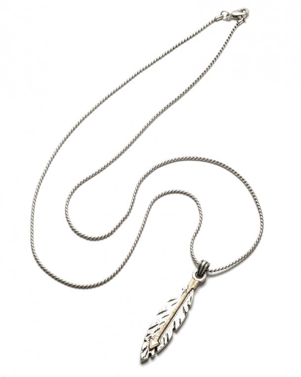 Cowgirl feather necklace