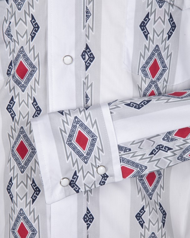 First choice vintage look white western shirt