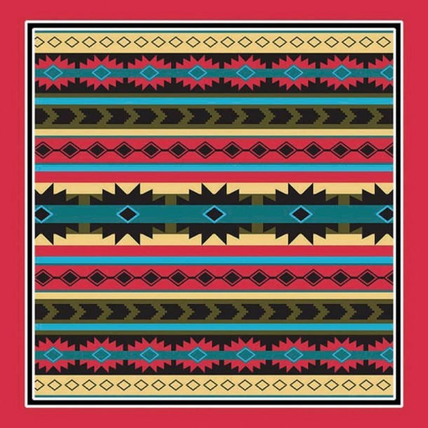 Native American mosaic design bandana