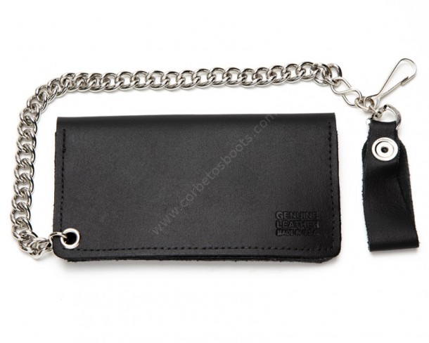 Eagle black biker chain wallet
