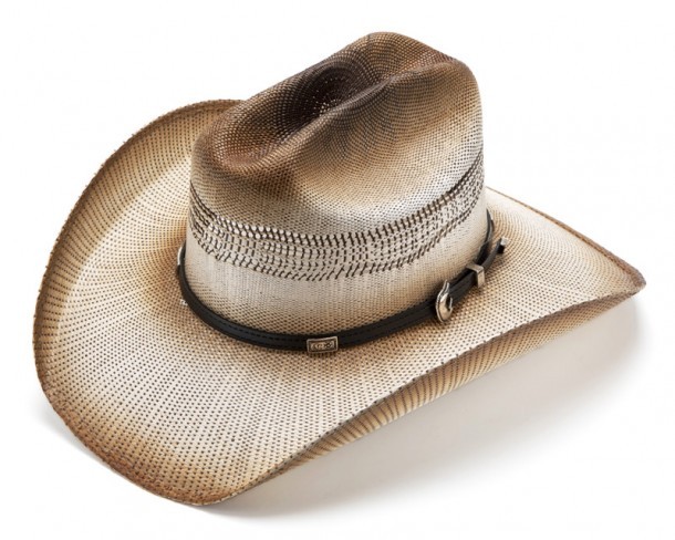 Vented double braided Cattleman straw cowboy hat
