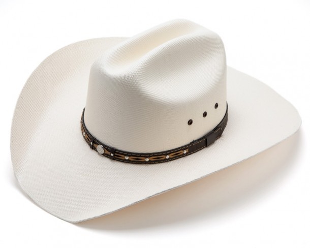 Sombrero Cowtown 2 paja rígida estilo vaquero marca Dallas Hats disponible en la tienda Corbeto