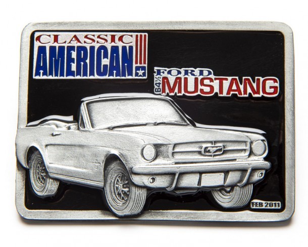 Classic Mustang American muscle car belt buckle