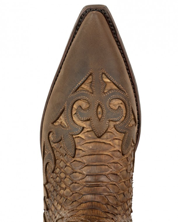 American vintage style snake boots
