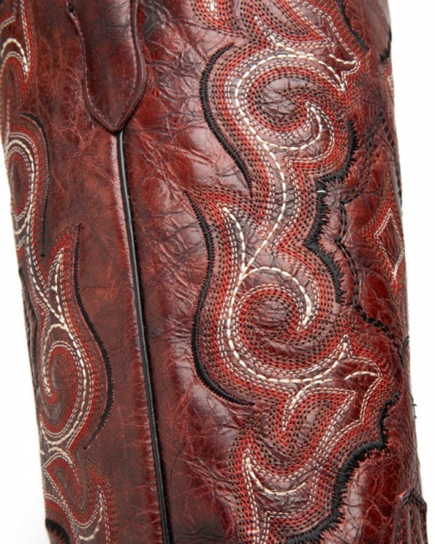 Corral Boots vintage dark red leather ladies western boots
