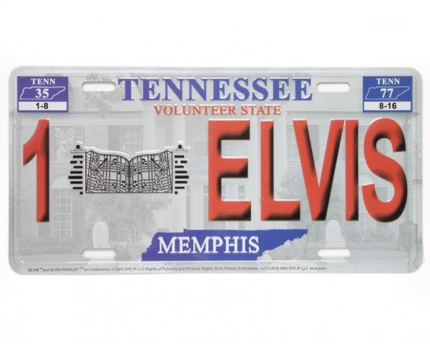 Matrícula Elvis Presley estado de Tennessee