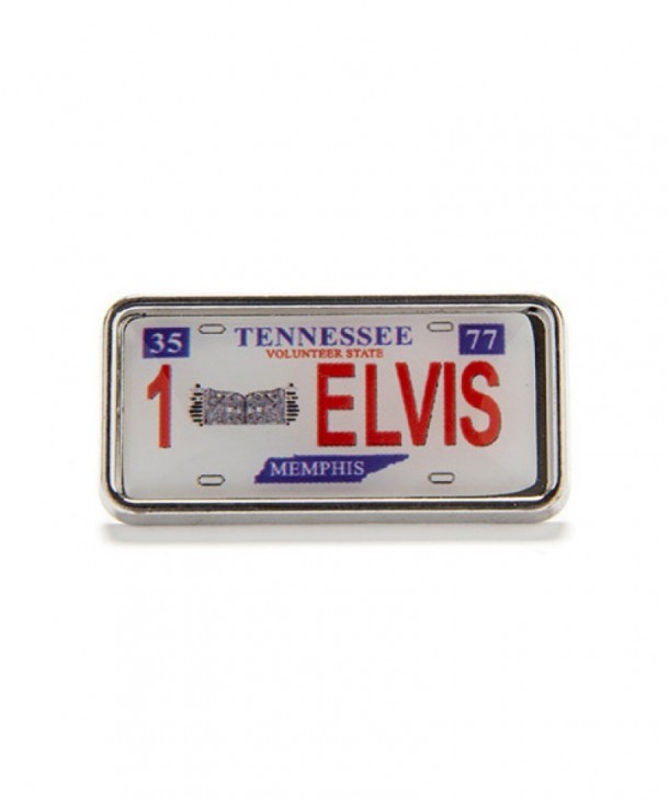 Tennessee license plate Elvis lapel pin