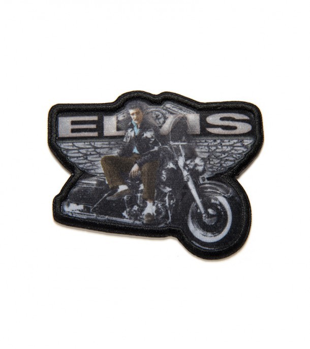 Iron or sew biker Elvis patch