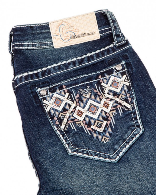 Jeans bootcut para mujer de la marca americana Grace in LA disponibles en Corbeto