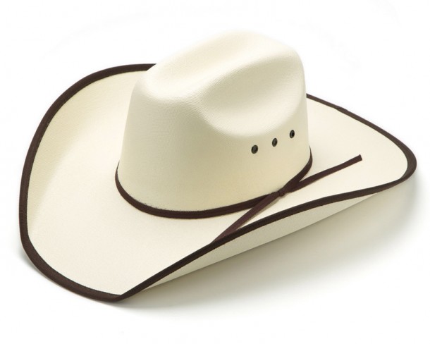 Sombrero para bailar country color crudo con cinta marrón precio económico