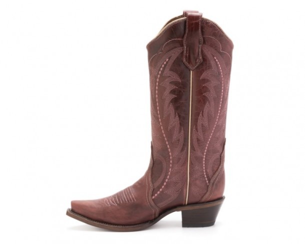 Women western red boots