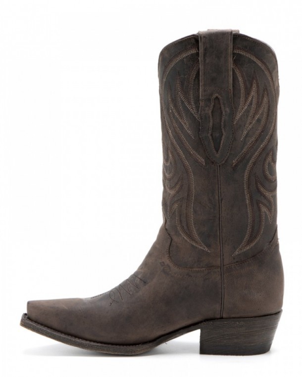 Botas western clásicas marrones Denver Boots para hombre con tacón recto