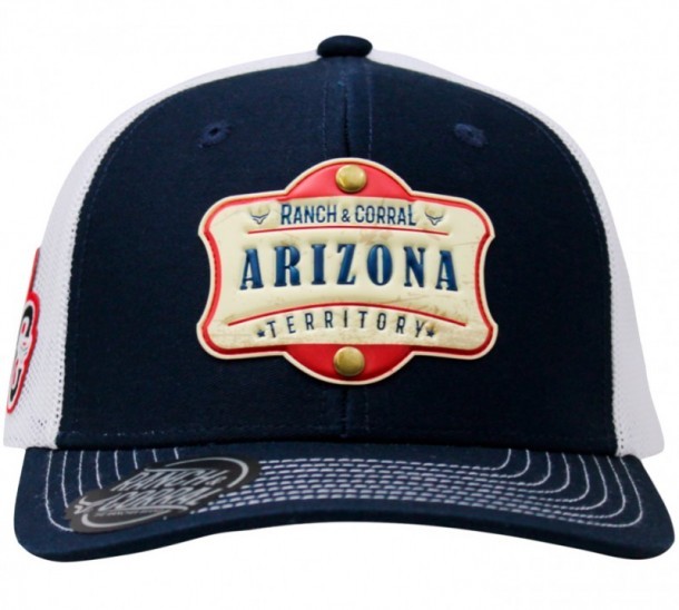 Ranch & Corral Arizona Territory blue cap for sale at Corbeto
