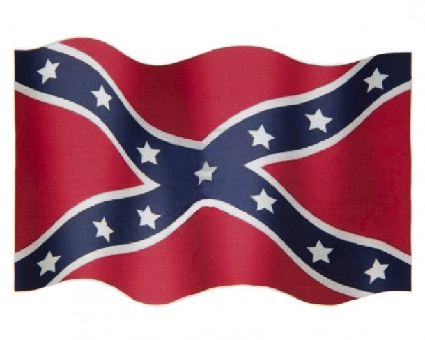Confederate flag sticker
