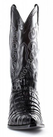 Texas Caiman Cola Negro | F. J. Sendra black caiman tail cowboy boots