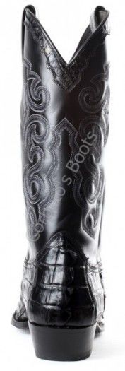Texas Caiman Cola Negro | F. J. Sendra black caiman tail cowboy boots