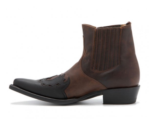 Mens Mexican western short boots
