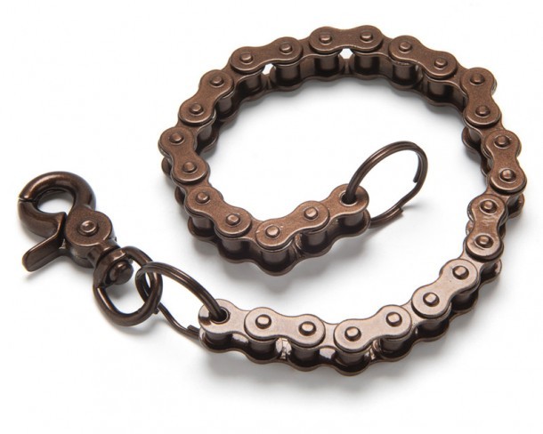 Motorcycle antique copper look chain for biker wallets