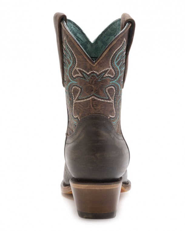 Blue thread cowboy boots