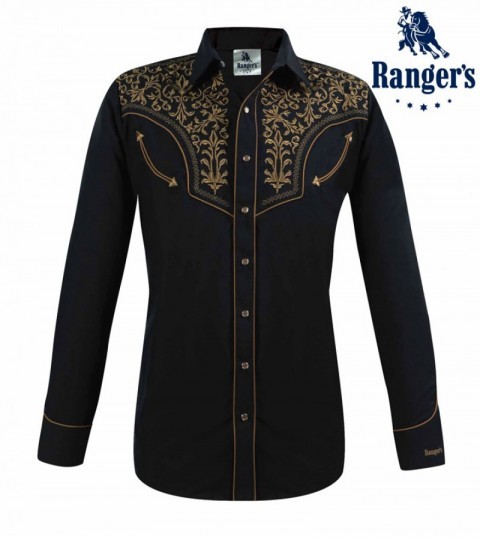 Camisa negra estilo country Ranger