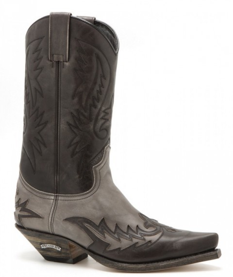 13871 Cuervo Olimpia Antracita-Olimpia Fumo | We ship worldwide all our Sendra Boots catalog. Buy now these unisex cowboy boots in grey leather.