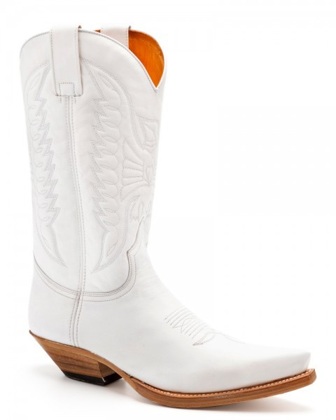 Line dance white boots