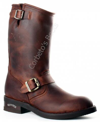 2944 Carol Sprinter 7004 | Sendra unisex greased brown engineer boots