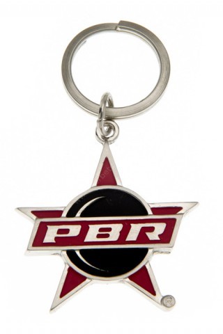 Professional Bull Riders logo key ring